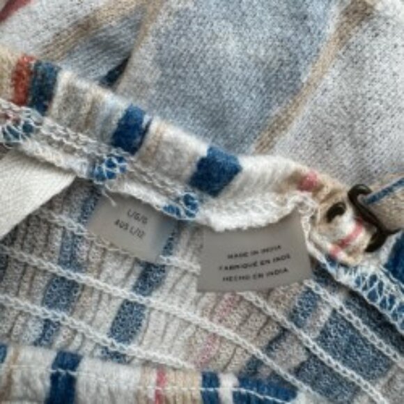 Roxy Striped Sundress | Smocked Bodice & Adjustable Straps | Size L - Picture 4 of 7